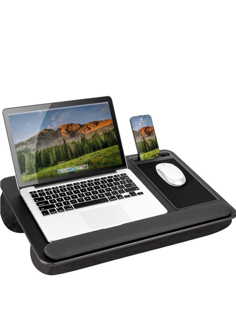 Home🏡Office🏢Pro Lap Desk with Wrist Rest, Mouse Pad, & Phone📱Holder